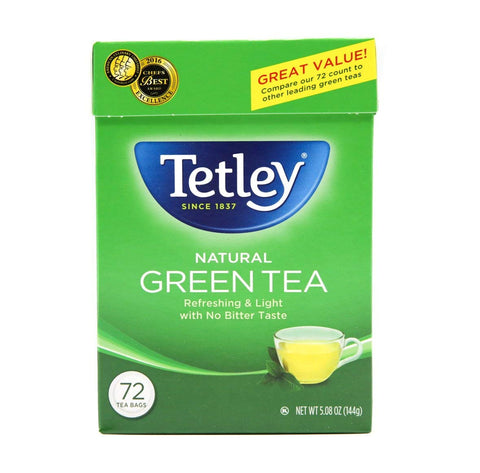 Tetley Green Tea, 72 Tea Bags | Refreshing, Light Flavor, Natural Ingredients | Ethical Sourcing