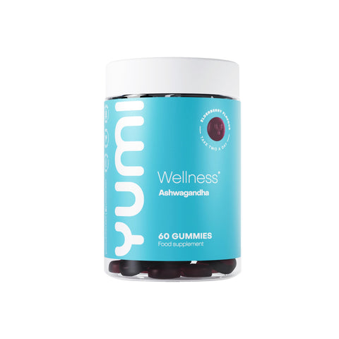 Wellness Ashwagandha Gummies 1200mg - Elderberry Flavour, Vegan & Gluten-Free - 60 Gummies