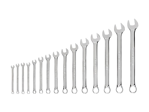 TEKTON Combination Wrench Set, 15-Piece (1/4-1 in.) | WCB90106