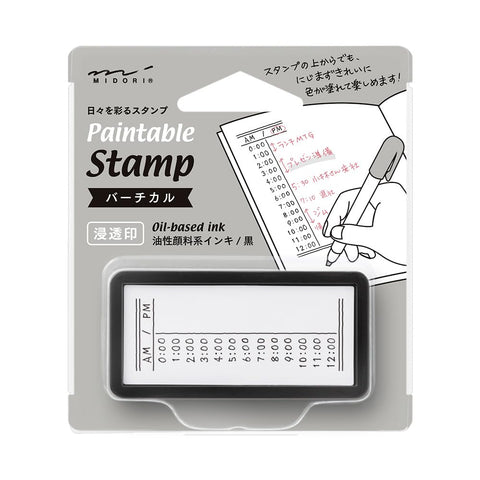 DESIGNPHIL 35512006 MIDORI Stamp Penetrating Stamp Half Vertical Pattern