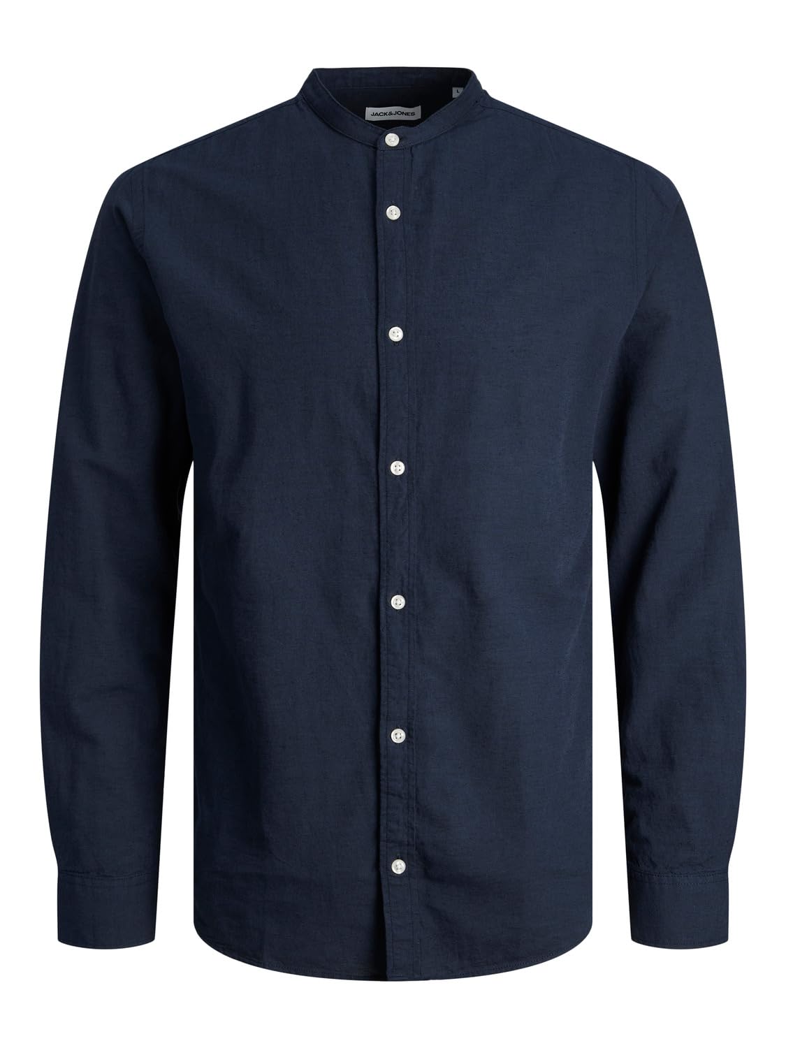 JACK & JONES Men's Jjelinen Band Shirt Ls Sn Trouser, Blazer Navy, L