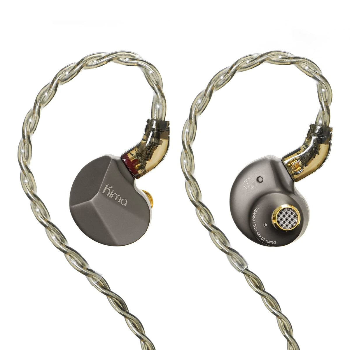 HiFiGo Dunu Kima Classic 1DD in-Ear Monitors, Upgraded 10mm Dynamic Driver IEMs in-Ear Earphones with New Tuning and Outlook