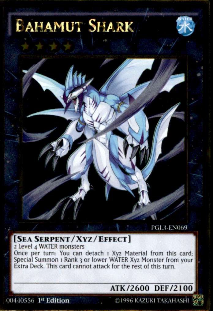 Yu-Gi-Oh! - Bahamut Shark (PGL3-EN069) - Premium Gold: Infinite Gold - 1st Edition - Gold Rare
