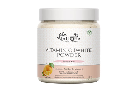 Laugha Natural & Organic Vitamin C Powder for Skin Care, Face Pack, 100gm (Pack Of 1 Jar 100 gm)