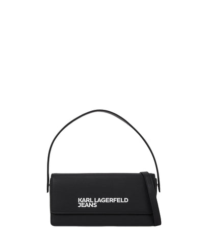KARL LAGERFELD JEANS, WOMENS, ESSENTIAL LOGO CROSSBODY, BLACK, ONE SIZE