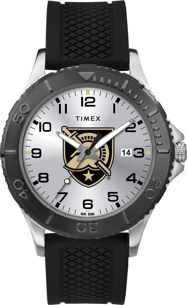 Timex Tribute Men's Collegiate Gamer 42mm Watch - Army Black Knights with Black Silicone Strap