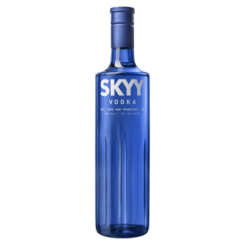 SKYY Vodka 70 cl, 40% ABV - Premium Quadruple Distilled American Vodka