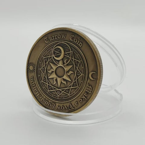 Yes No Challenge Coin Tarot Coin Lucky Coin Decision Maker Challenge Coin Divination Coin