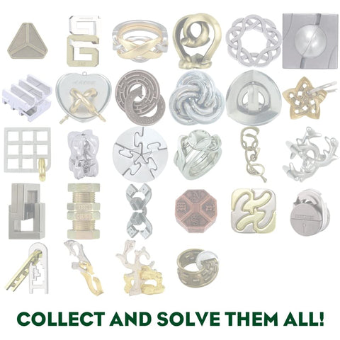 BePuzzled | H&H Hanayama Metal Brainteaser Puzzle Mensa Rated Level 5, for Ages 12 and Up