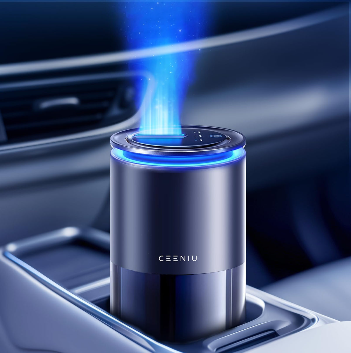 Ceeniu Intelligente Auto-Lufterfrischer, Verbesserte Sprühdüse, Automatisches Ein-/Ausschalten,Lang anhaltend, Umgebungslicht, Französischer Naturduft, Neues Modell 2025 CF12 Diffuser