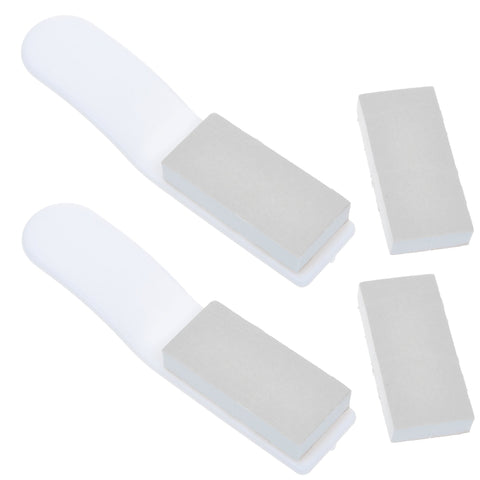 Cosmos Pack of 2 White Toilet Seat Pad Cover Lifter Lift Handle