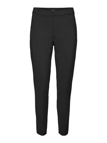 VERO MODA Womens Slim Fit Trousers Black 2XS