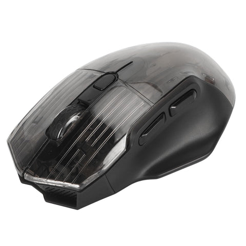 gernie Illuminate Your Gaming with Silent 3 Mode Esports Mouse RGB Mute Button USB 2.4G Office Gaming Mouse with Quiet RGB Lights for Mute Gaming Experience (Black)