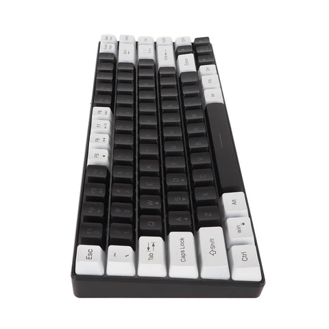 Generic Mechanical Feeling RGB Backlit White Gaming Keyboard 84 Keys Wired (Black), Genericmbtp5fwqu3-12