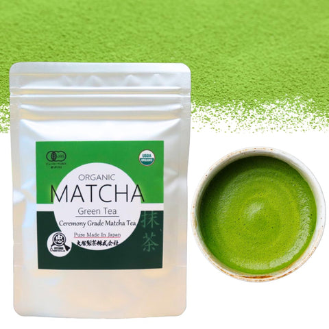 Otsuka Green Tea Co - Organic Ceromonial Grade Matcha Powder - First harvest matcha 50g - Made In Japan