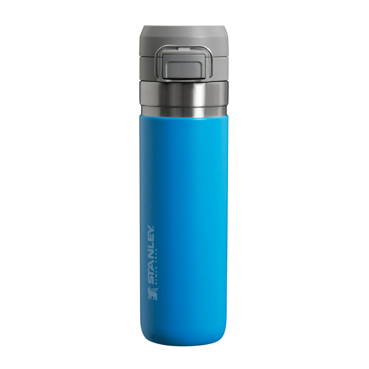 Stanley Quick Flip Stainless Steel Water Bottle 0.71L - Keeps Cold For 12 Hours - Leakproof - BPA-Free Thermal Flask - Dishwasher Safe - Cup Holder Compatible - Azure