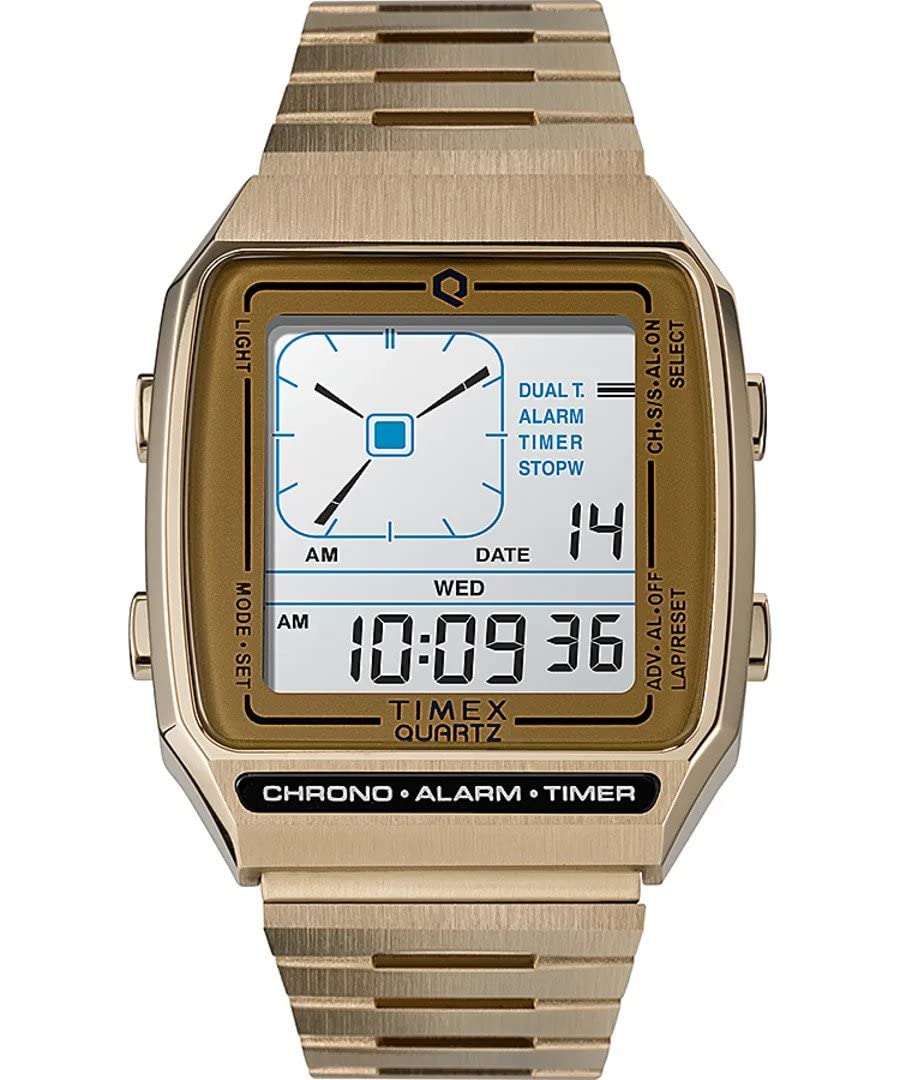 Timex Men Digital Quartz Watch with Metal Strap TW2U72500