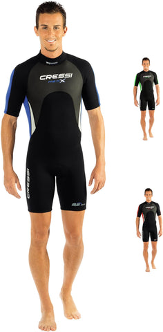 Cressi ("CRESSY") medx Shorty Wetsuit 2.5 mm Divers Clothes One Piece Wetsuit Diving Snorkeling
