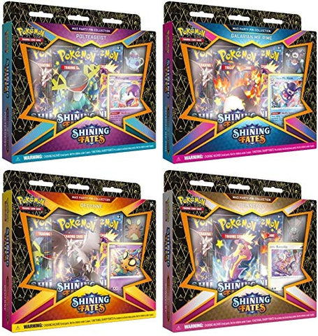 PokÃƒÆ’Ã†â€™Ãƒâ€šÃ‚Â©mon TCG: Shining Fates: Mad Party Pin Collection Set of 4