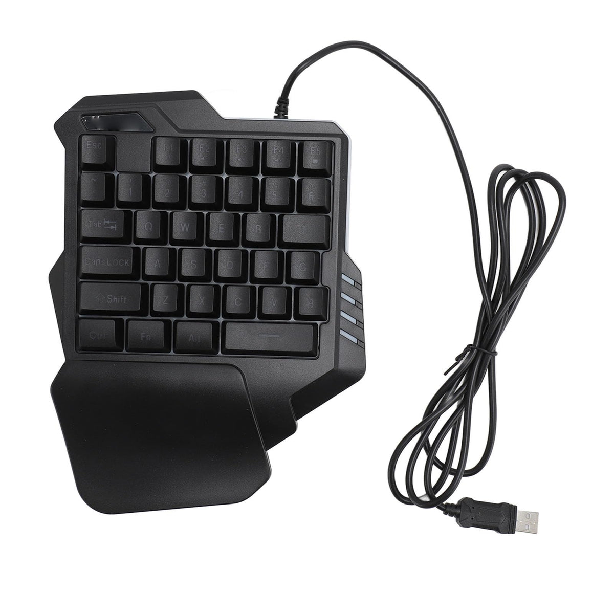 ciciglow One Handed Gaming Keyboard, 35 Keys USB Gaming Keypad Portable Backlight Ergonomic Gaming Controller for Windows 7 8 10 PC
