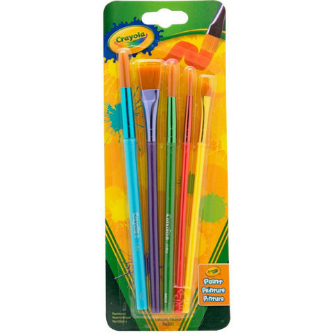 Crayola Arts & Craft Brushes, Assorted 1 ea (Pack of 18)18
