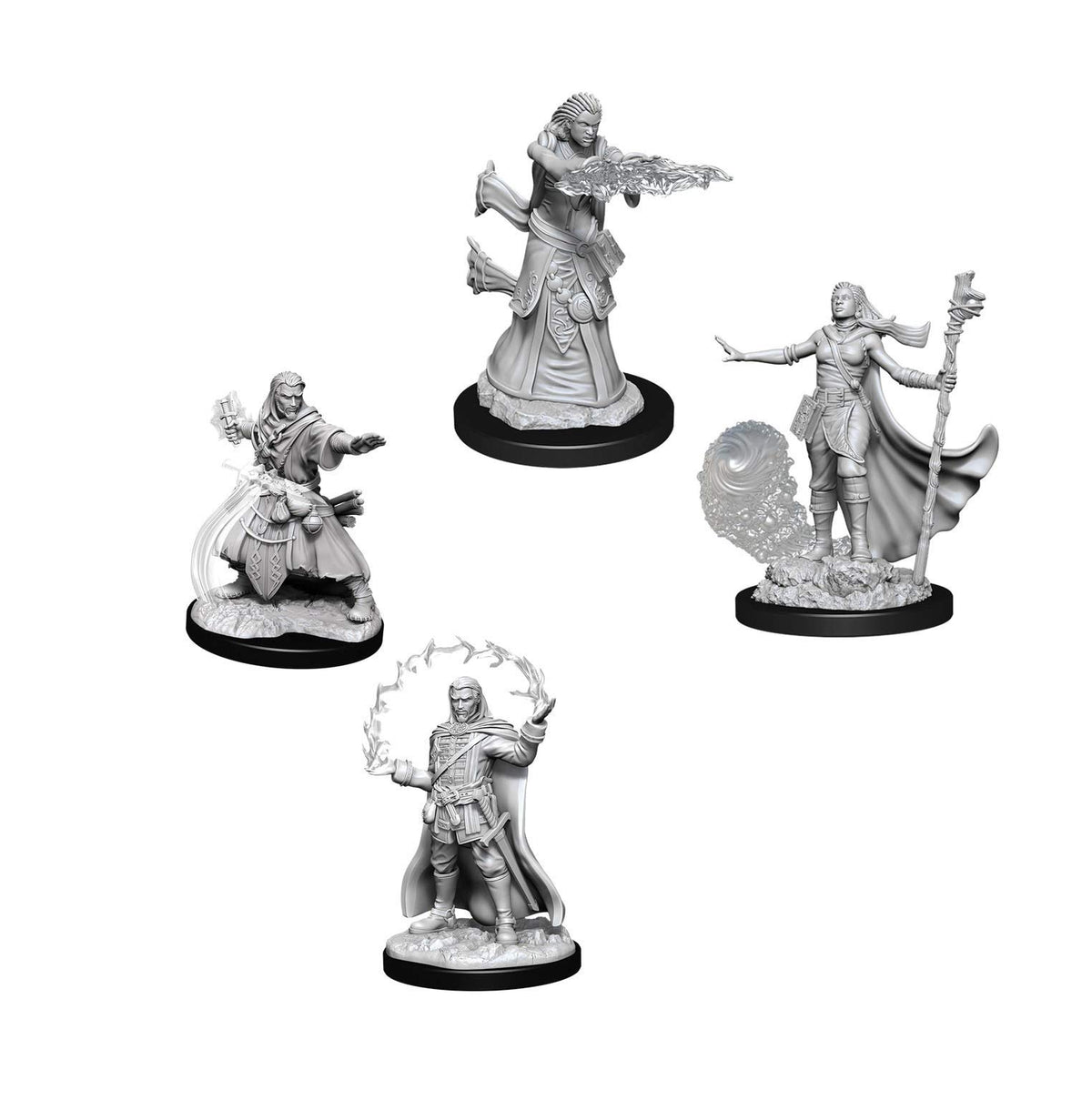 Dungeons & Dragons Nolzur's Marvelous Unpainted Miniatures Bundle: Male Human Wizard W11 + Female Human Wizard W11