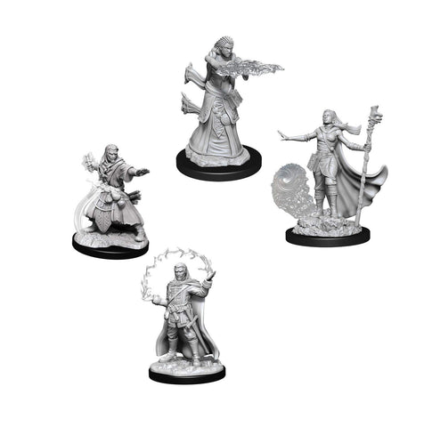 Dungeons & Dragons Nolzur's Marvelous Unpainted Miniatures Bundle: Male Human Wizard W11 + Female Human Wizard W11