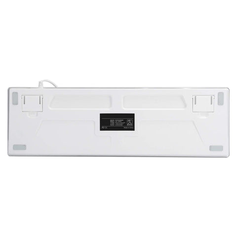 gernie Gaming Keyboard Retro Mechanical Keyboard Mixed Light Wired Keypad Green Switch Key Click for Playing Game Esports, Wireless Keyboard for Pc (White), gerniefa8qeycmwn-11