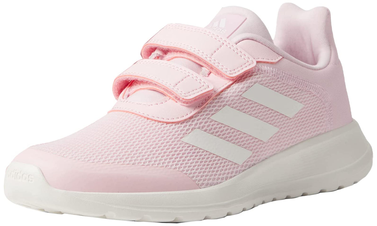 adidas Kids Tensor Run 2.0 Shoe, Clear Pink/Chalk White/Clear Pink (Velcro), 5 US Unisex Toddler