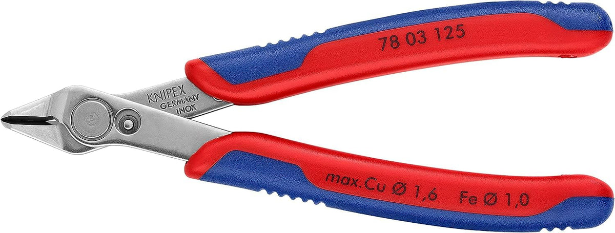 Knipex 78 03 125 SB Electronics Cutter "Super-Knips" 4,92" in blister packaging