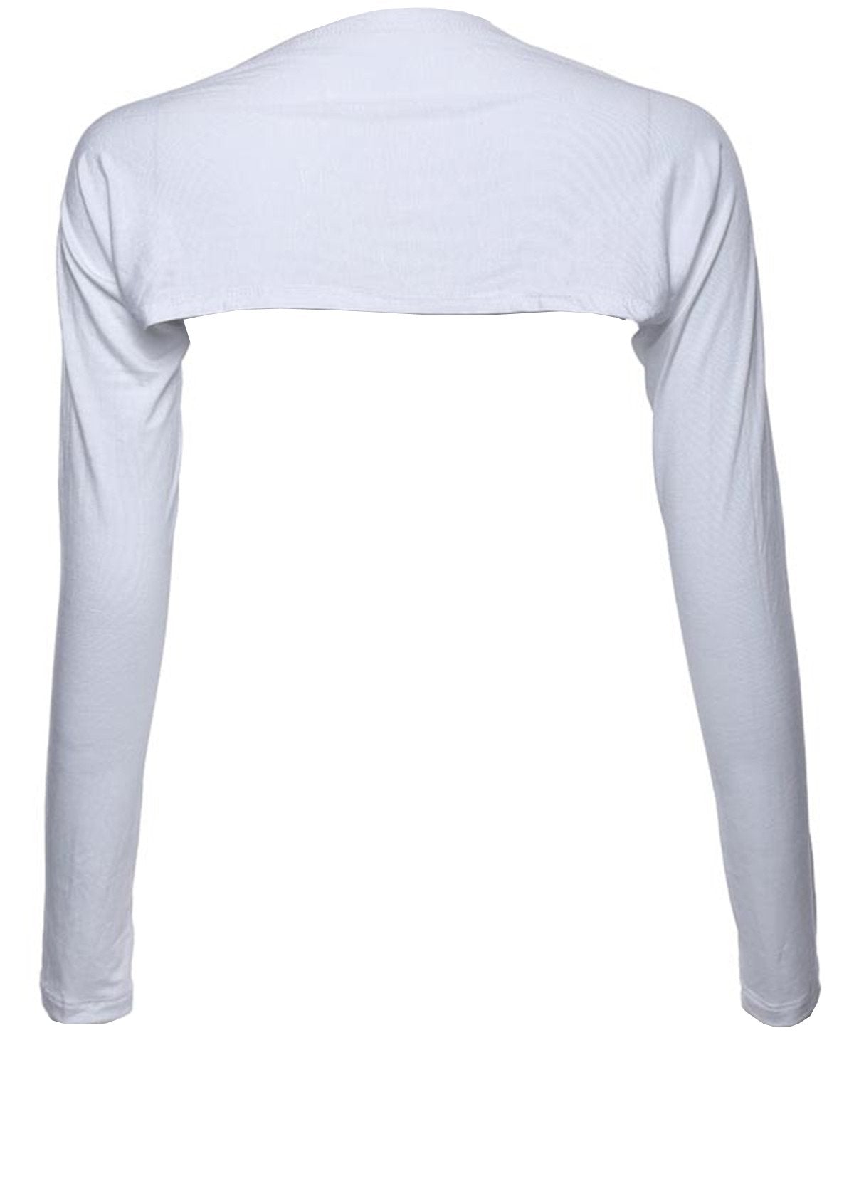 GladThink Women's Muslim Modal Islam Arm Cover Shrug Bolero WHITE