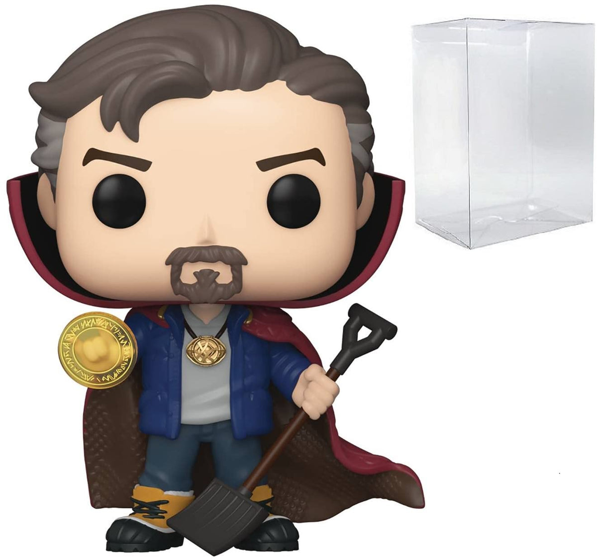 Spider-Man POP Marvel No Way Home - Doctor Strange Funko Pop! Vinyl Figure (Bundled with Compatible Pop Box Protector Case), Multicolor, 3.75 inches