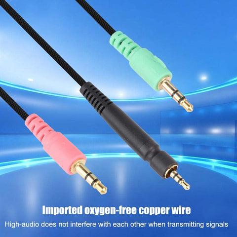 Hilitand Gaming Headphone Cable,3.5mm Plug Wire,for Sennheiser G4ME ONE/for Zero/PC 373D / PC37X GSP 350/500 / 600 and Other Head-Mounted Gaming Earphone(Computer Version)