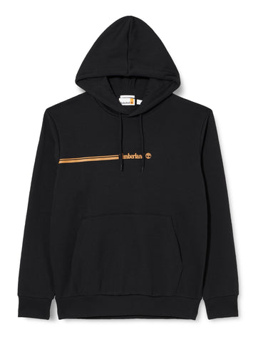 Timberland Men's Hoodie 3 Tier 3 Sweatshirt, Black, M