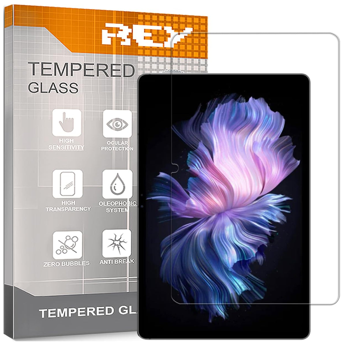 REY Screen Protector for DOOGEE T30 MAX 12.4 Inches, Premium Tempered Glass