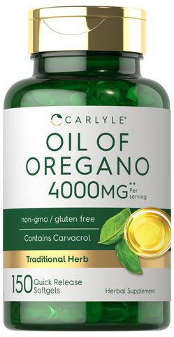 Carlyle Oregano Oil Extract | Max Potency | 150 Softgel Capsules | Non-GMO and Gluten Free Formula | Contains Carvacrol