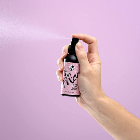 W7 The Fixer Makeup Setting Spray - Dewy Finish - Long-Lasting, Ultra-Fine Formula - Cruelty Free and Vegan - 2 Pack