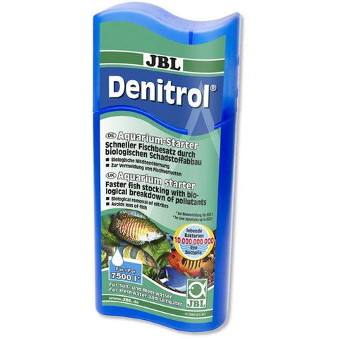 JBL Denitrol 250 ml, Bacteria starter for adding aquarium fish to freshwater and saltwater aquariums