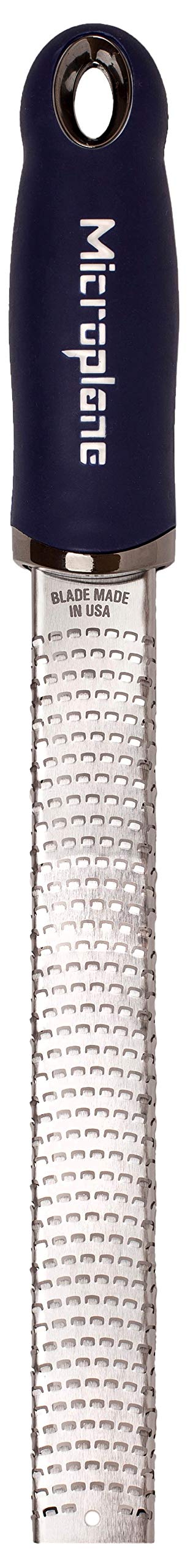 Microplane Premium Citrus Zester and Parmesan Grater (Dark Blue) - Blade Made in the USA