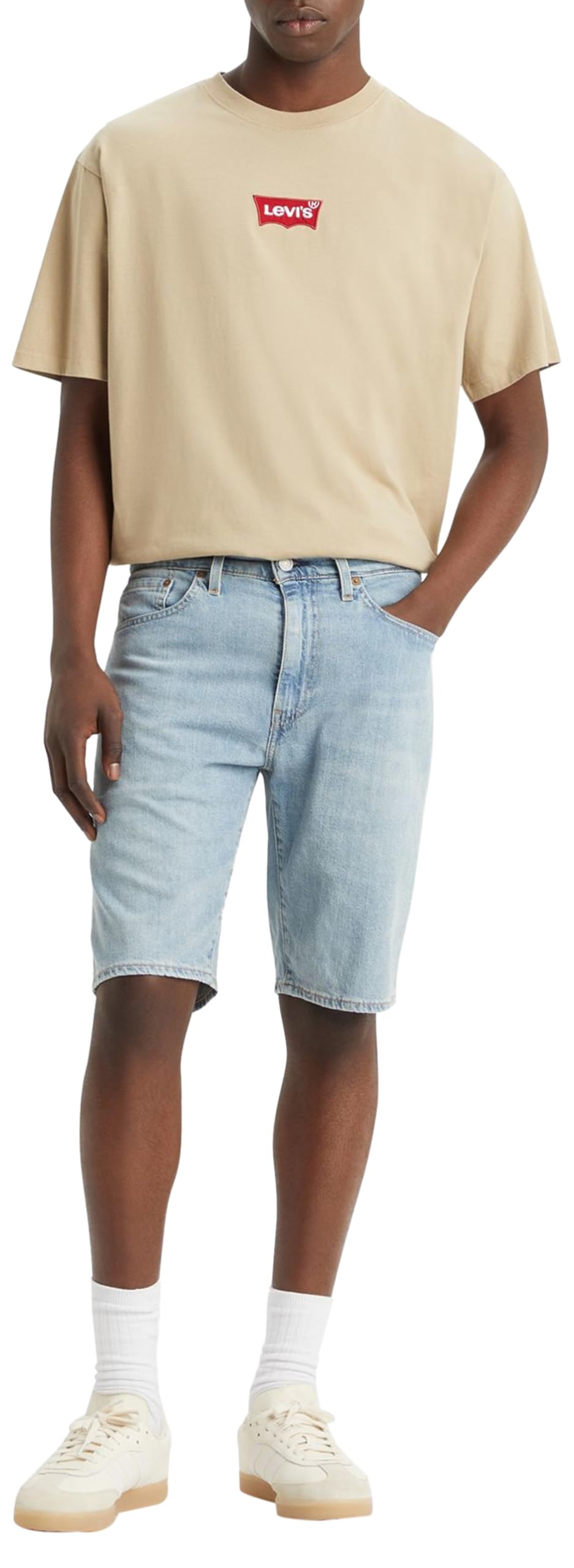 Levi's Men's 405 Standard Shorts Denim, Punch Line Philosophers Cloud, 29W