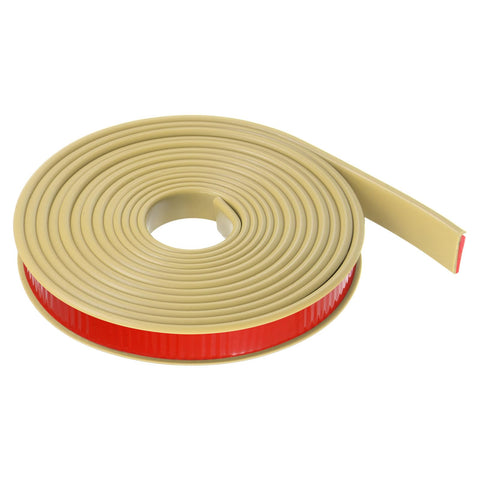 sourcing map U-Shape Edge Banding 23/32" x 16.4ft (18mm x 5000mm) Self Adhesive TPE Flexible Veneer Edging Edge Protector for Furniture Cabinet Table Repair, Beige