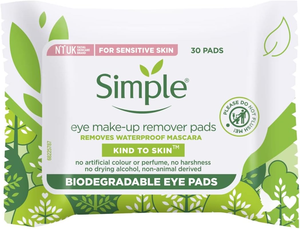 Simple Kind To Eyes Eye Make Up Remover Pads 30 Pieces