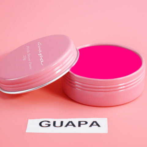 0.7oz Highly Pigmented Pink Mapping Paste Microblading Eyebrows Shape Mark Tools Brows Contour Design Paste Eyebrow Tinting Tool for Permanent Makeup Micropigmentation (Pink Paste with Pink Box)