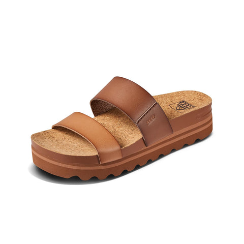 Reef Women's Cushion Vista Hi Sandal, Espresso Duo, 9.5
