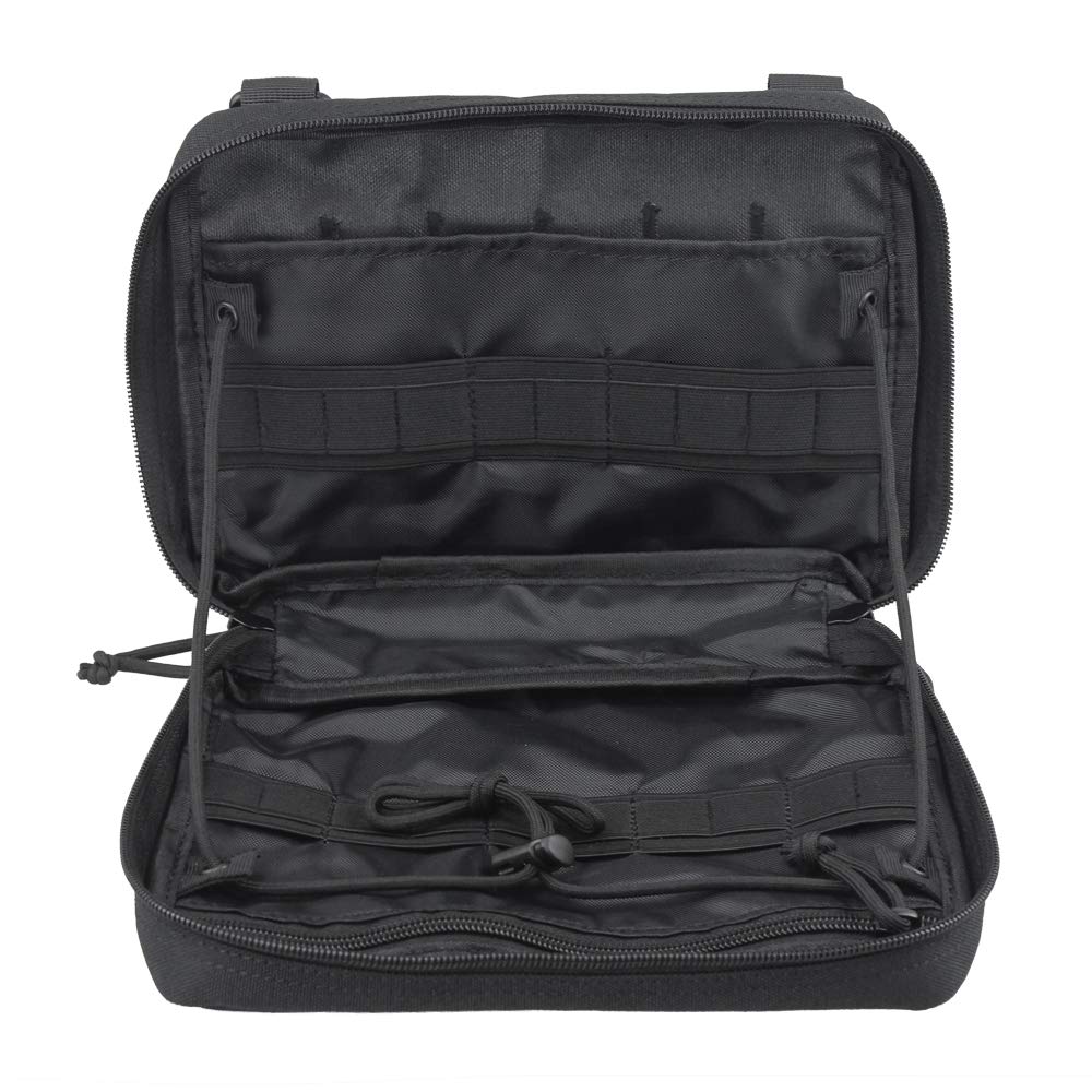 WYNEX Tactical Admin Molle Pouch, Medical EDC EMT Utility Bag Shell Design Attachment Pouches 1000D Nylon Hiking Belt Bags Waterproof