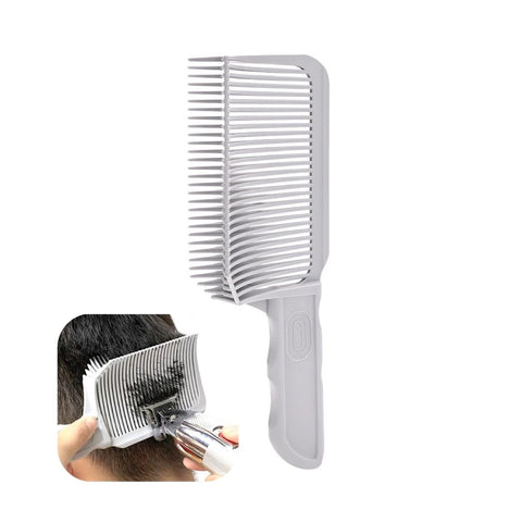 NestNook V-shaped Comb Hair Blending Tool, Blend Friend Fade Comb Professional Hair Cutting Comb Heat Resistant FlatTop Hair Clipper Cuts Tools for Men Salon Hairdressing, Barber or At Home (Grey 1pc)