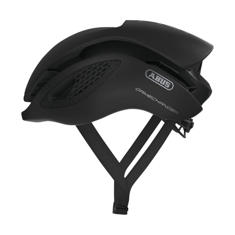 ABUS GameChanger Racing Bike Helmet - Aerodynamic Cycling Helmet with Optimal Ventilation for Men and Women - Movistar 2020, Velvet Black, Size L