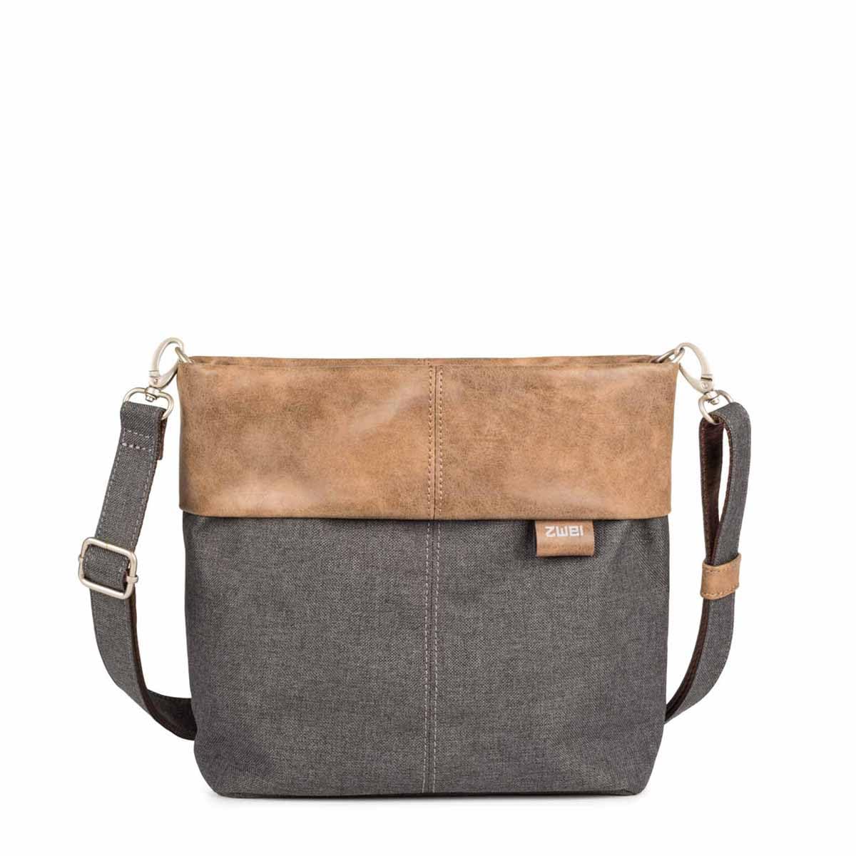 Zwei Unisex's Ot8 Handbag, Graphite (Grey/Brown), H 23 x B 25 x T 10 cm