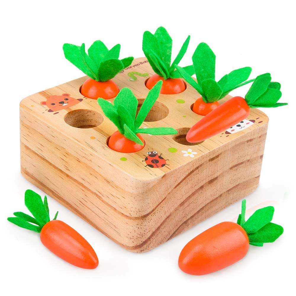 Toys for 6 Months Old Plus Boys Girls, Montessori Toys for 1 Year Old Toddler Toy 1 Year Old Girl Gifts Boy Toy Age 1 Wooden Toy Kids Active Game 1st Birthday Gift Presents 6 12 Month Baby Sensory Toy