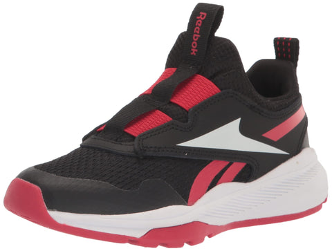 Reebok Boy's Xt Sprinter Slip on Running Shoe, Black/White/Vector Red, 3 Little Kid